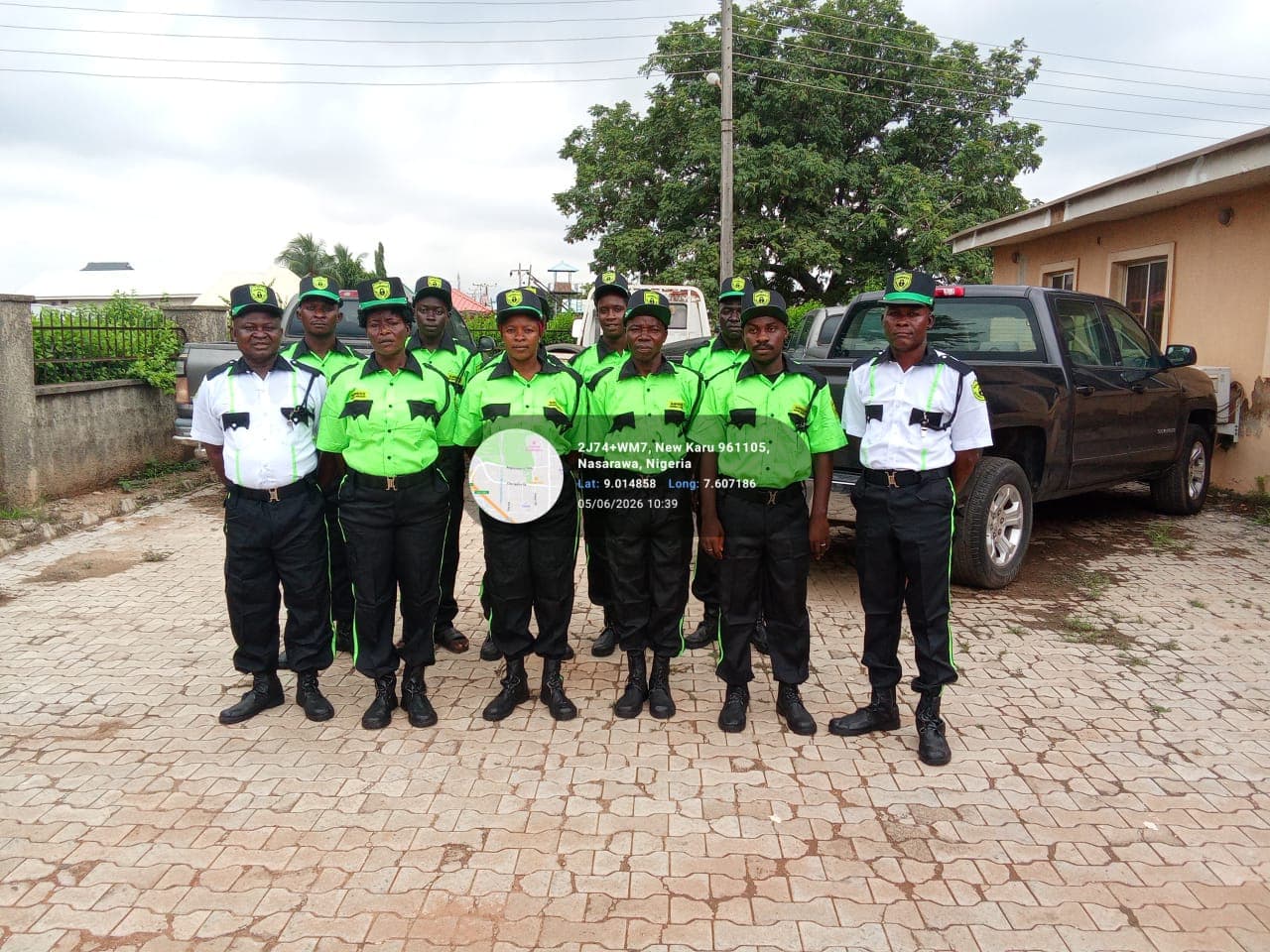 Impress Security staff in parade formation